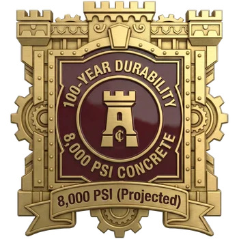 100-Year Durability - 8,000 PSI Concrete (Projected)