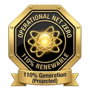 Operational Net Zero - 110% Renewable (Projected)