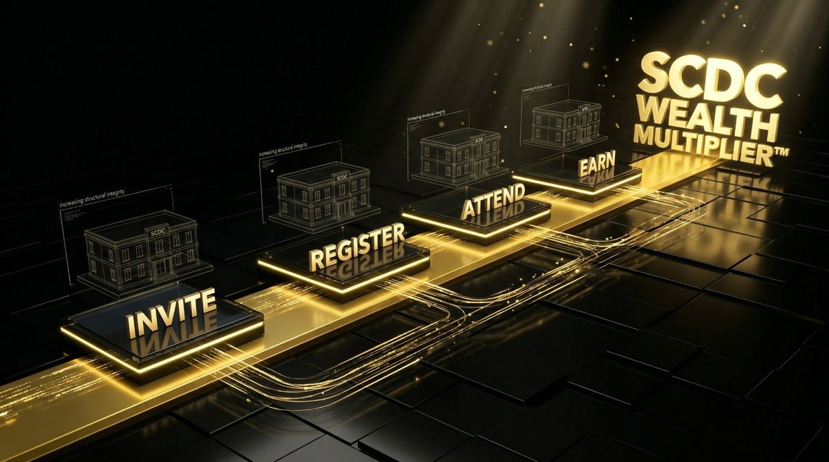 SCDC Regional Growth Manager wealth multiplier workflow in Monroe, MI — Invite, Register, Attend, Earn commissions